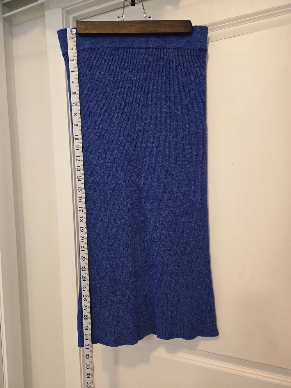 Calvin Klein Royal Blue Knit Midi Skirt